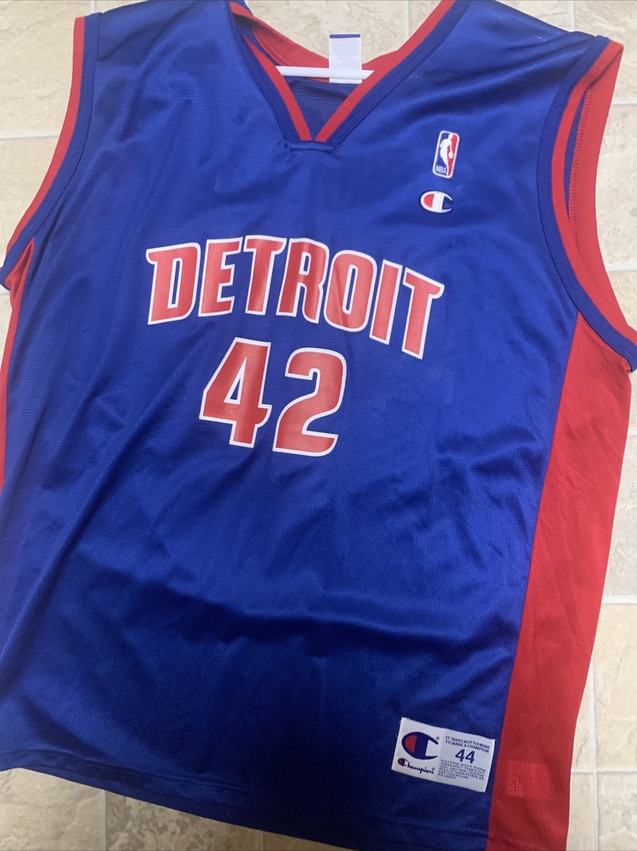 Vintage Jerry Stackhouse #42 Detroit Pistons Champion