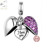 ? I Love You Charm Heart Genuine 925 Sterling Silver Wife Mum Sister Daughter