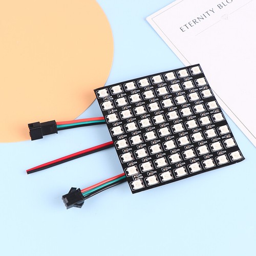 1Pc WS2812 LED 5050 RGB 8x8 64 Bit LED Matrix Module Screen LED Digital Light - Picture 9 of 12