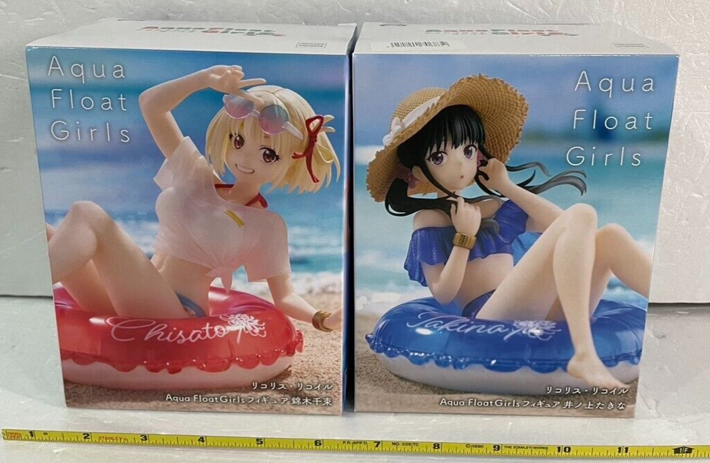 Lycoris Recoil Aqua Float Girls Figure Chisato & Takina Set H 3.9 