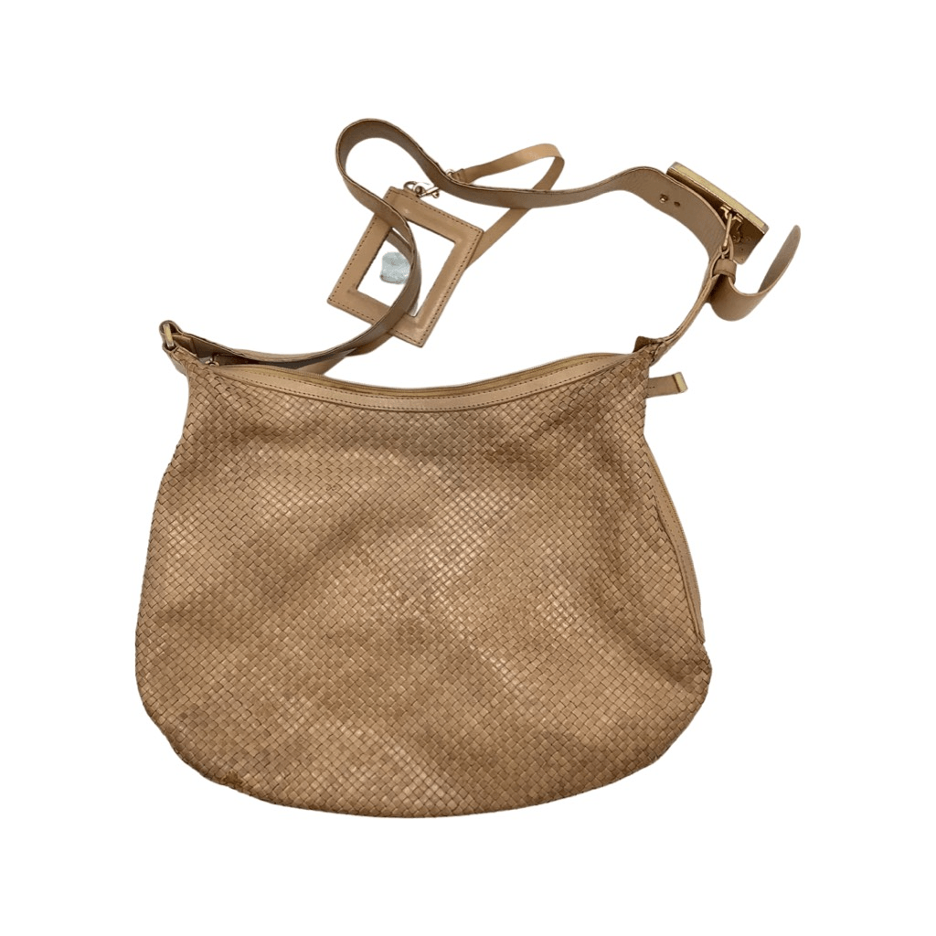Marc & Marc by Sharif Fabulous Marc & Marc by Sharif Beige Leather Woven Shoulder  main image 3