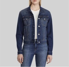 Image of Ralph Lauren Denim Trucker Genuine Jacket Boxy fit Indigo RRP $145 Brand new