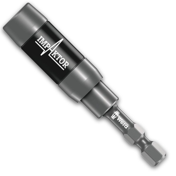 "Wera Bithalter Impaktor, Bitaufnahme 1/4\" 75 Mm, Mit Sprengring Und Ringmagnet"-image