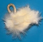 (#1) Vintage 1960's Barbie Fashion Doll White Real Rabbit Fur Hand Muff Clone