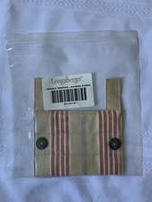 Longaberger Fabric Handle Gripper Button Style Awning Stripe 20145137