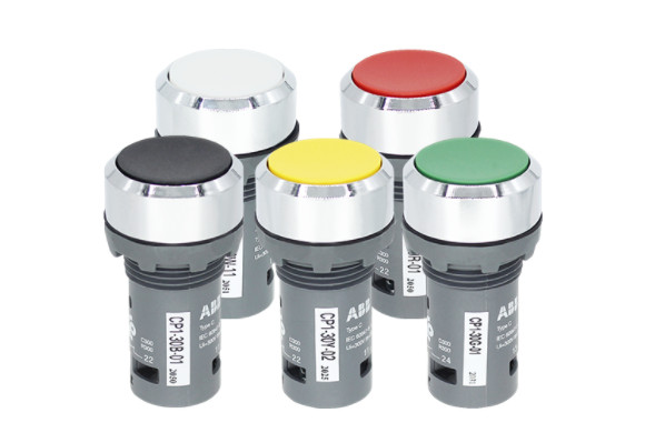 10PCS NEW ABB CP1 SERIES CP1-30R/G/Y/W/B-11 PUSHBUTTON SWITCHES 1NO+1NC BRAND