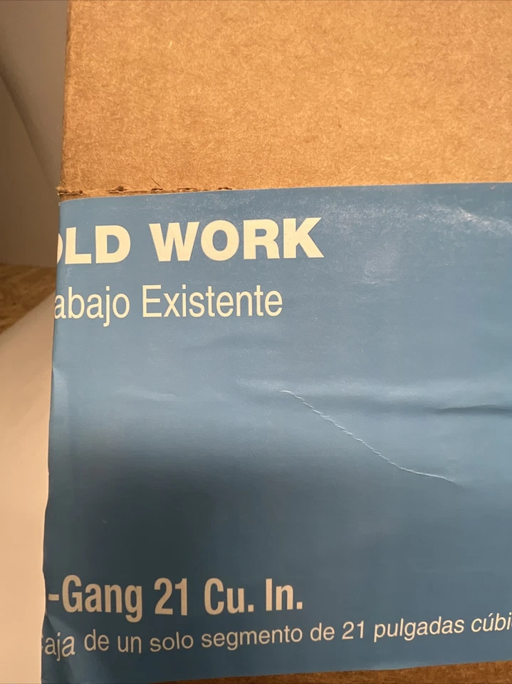 Caja eléctrica CANTEX de una sola banda 21 ft³ in. Pack de 50 con abrazaderas EZ21SO NUEVO Foto 3 de 4