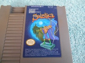 VINTAGE 1989 Solstice Nintendo NES VIDEO GAME. NO BOX OR MANUAL! CLEAN!!!
