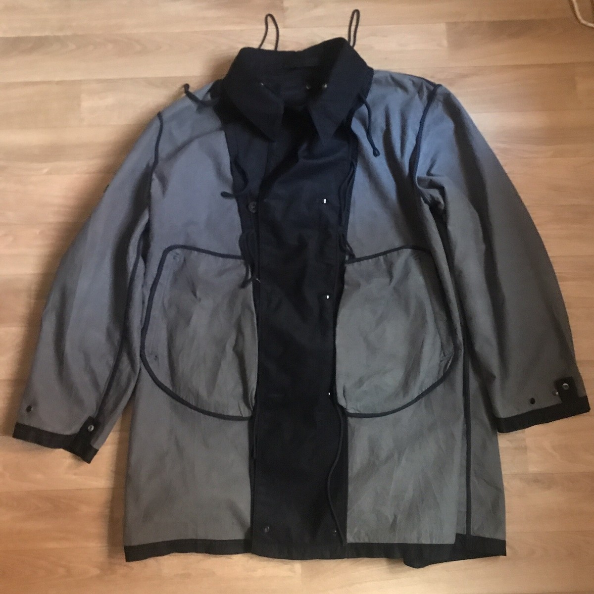 RARE VINTAGE Stone Island winter Jacket Trench Coat parka RARE VINTAGE Stone Island winter Jacket Trench Coat parka