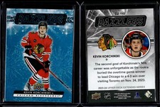 2023-24 Upper Deck Extended Series Blue Dazzlers #DZ-115 Kevin Korchinski