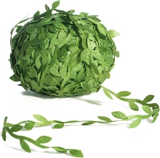 265' Leaf Ribbon,Artificial Vines Leaves String Trim Ribbon Wild Jungle Botanica