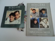BERGERE DE FRANCE catalogue  échantillons de laines + explications tricot 93 /94