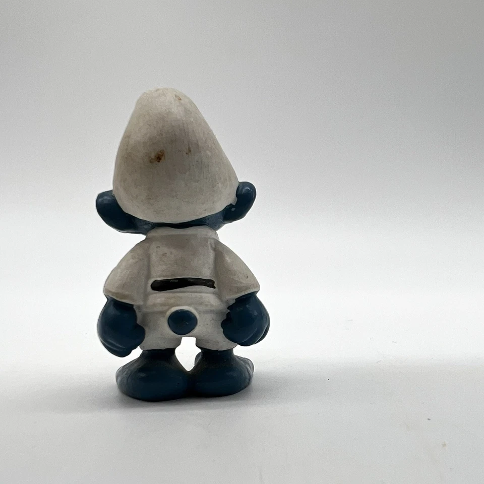 Schleich Peyo 1981 Pitufos Judo Cinturón Negro Karate Pitufo PVC Juguete Estatuilla Peyo Foto 3 de 4