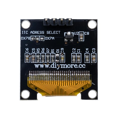 0.96" Yellow/Blue/White 128X64 OLED I2C IIC Serial LCD LED SSD Display SSD1306 - Picture 8 of 20