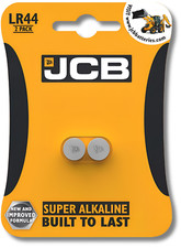 Image of 2x JCB LR44 Batteries Super Alkaline 1.5V Coin Cell A76 AG13 *EXPIRY 09/2028*