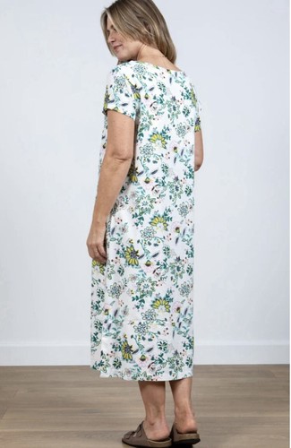 Lily & Me Linen Mix Summer Breeze Midi Dress Floral Print Size 20 BNWT SALE - Picture 4 of 4