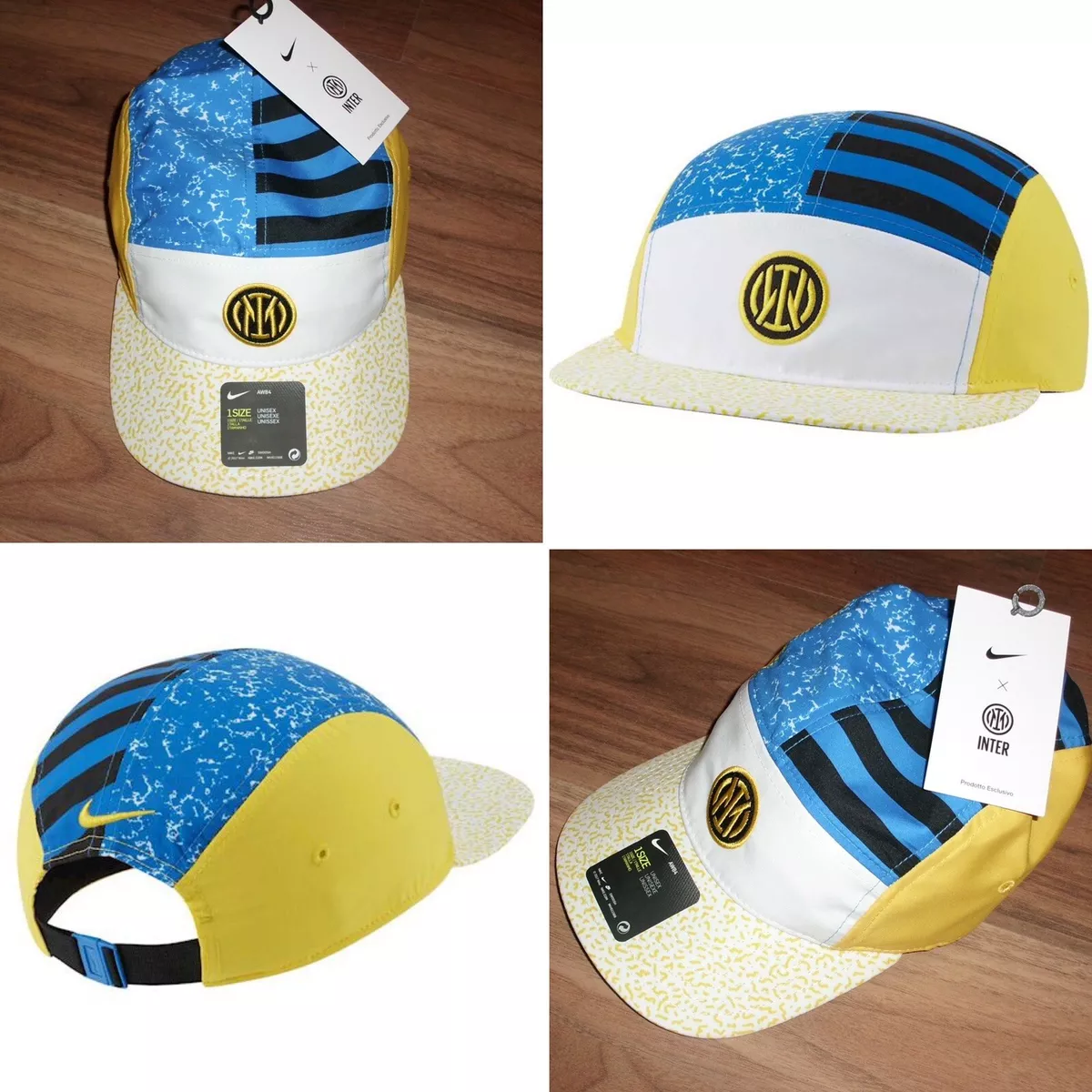 Misverstand gebruiker Fascinerend Nike X Inter Milan Heritage 86 H86 Adjustable Hat Cap Hat Soccer DC4982 100  | eBay