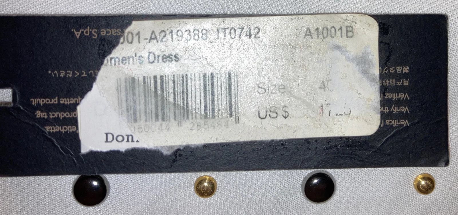 Abito Versace bianco autentico nuovo con etichetta taglia 40 vendita al dettaglio $1725