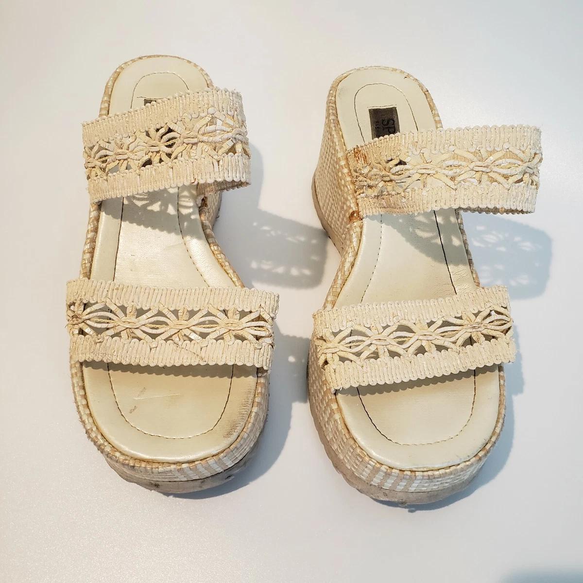 Splash platform deals wedge sandals