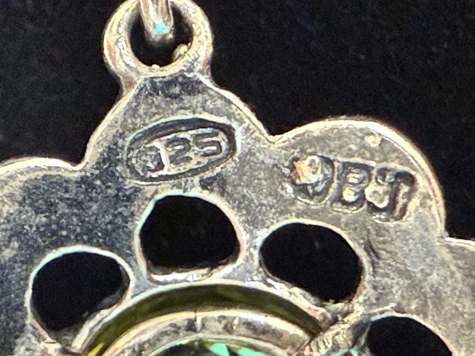 Pendientes Dee Berkley Jewerly DE COLECCIÓN Plata Esterlina Peridoto Marcasita DBJ Foto 4 de 4