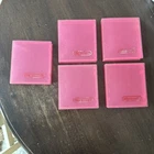 LOT OF 5 - Vintage OEM NES Nintendo Hard Plastic Clamshell Protector Cases PINK