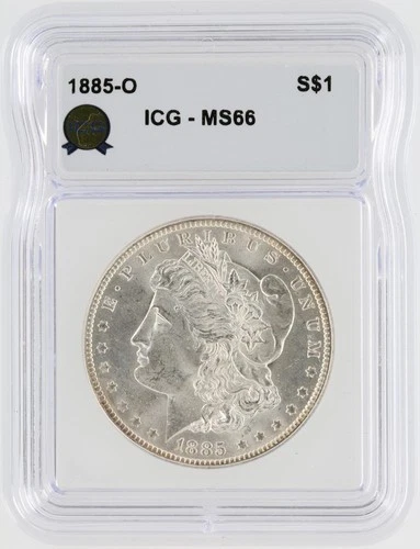 1885-O Morgan Silver Dollar ICG MS66 S$1 New Orleans Minted No Reserve