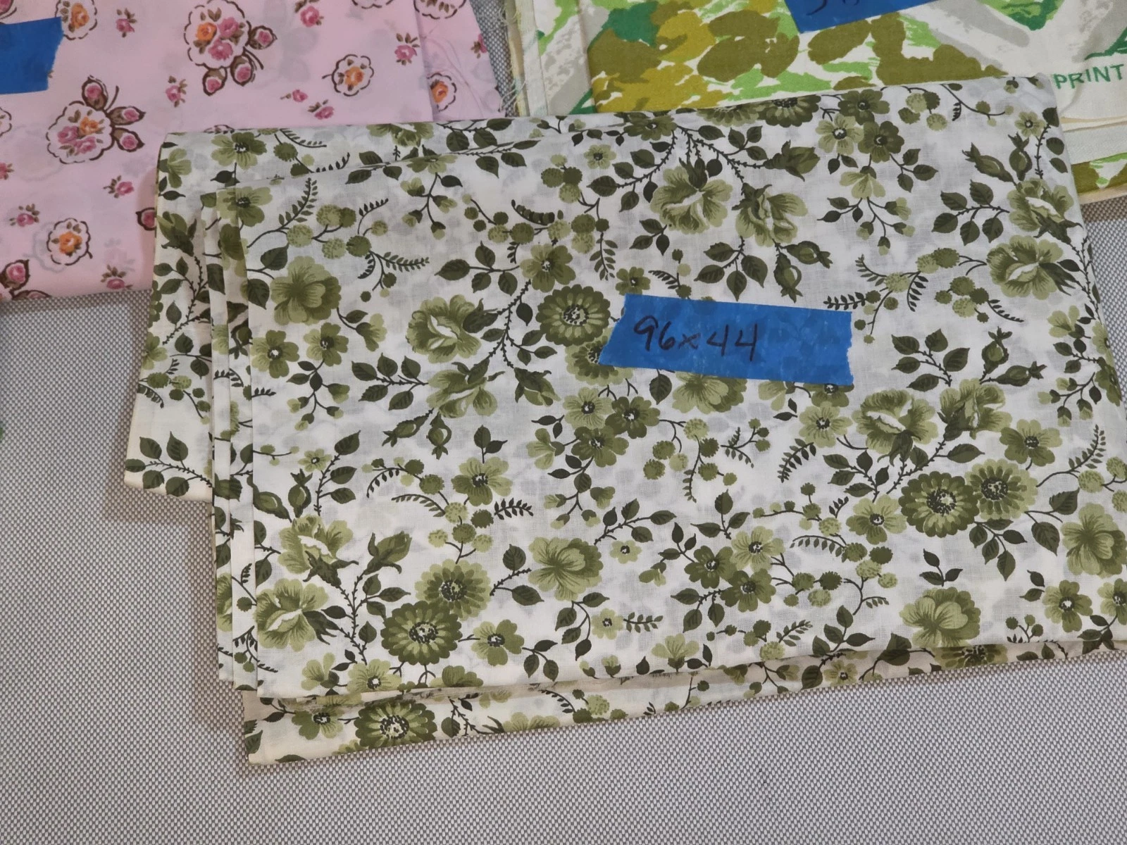 Vintage Fabric Lot 17+ Yards Retro Mid Century Cotton Screen Print Cohama Destas image 6