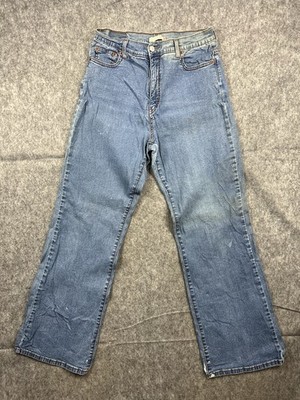 Levis 512 Perfectly Slimming Fit Bootcut Leg Jeans Light Wash Midrise Size 14M