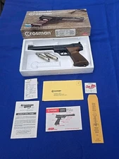 Vintage Crossman Model 454 BB/CO2 Semi-Automatic BB Pistol in Box w/Paperwork
