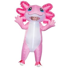 Stegosaurus Inflatable Axolotl Costume for Kids Halloween Kid Blow Up Costume...