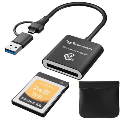 CFexpress Card Reader with USB 3.2 (Gen 2) 10Gbps, Type C and USB A 2-in-1 CF...