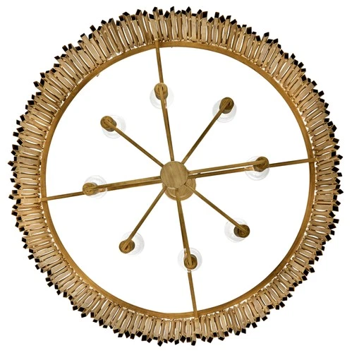 Hinkley Lighting 30026 Roca 8 Light 40"W Lisa McDennon Drum - Gold - Picture 5 of 6