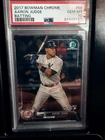2017 Bowman Chrome - Aaron Judge #56 White Pinstripe Jersey (RC PSA 10