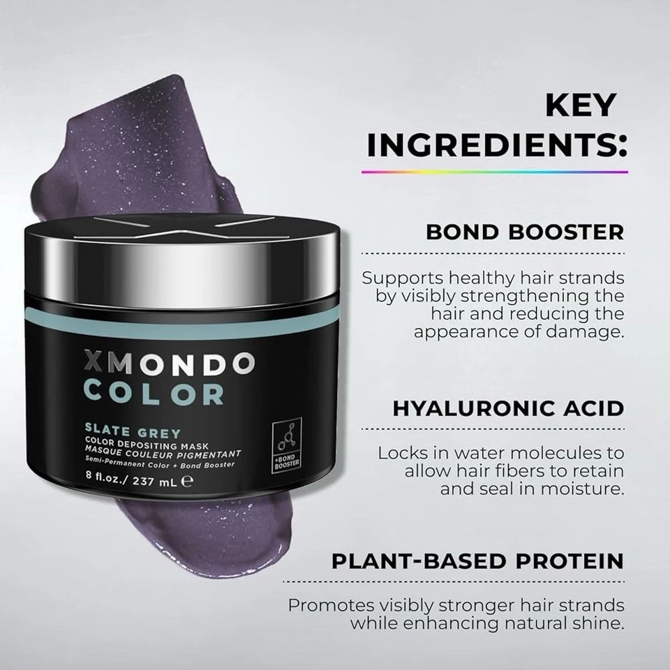 Nuevo Xmondo Color Super Rosa y Gris Pizarra 2 piezas Foto 3 de 4