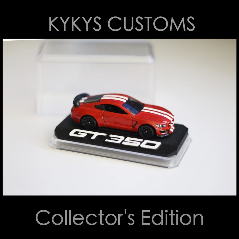 KYKYS Collector's Edition Hot Wheels Ford Shelby GT350R in Red / White Stripes - Image 2 of 4