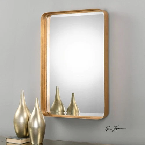 Uttermost 13936 Gold Crofton Rectangular Mirror Designed By Grace Feyock - Picture 7 of 7