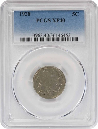 New Listing1928 Buffalo Nickel EF40 PCGS