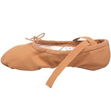 Sansha unisex-adult Pro 1 Canvas Ballet Slipper,Flesh,4 M 2.5 M US 4, Flesh