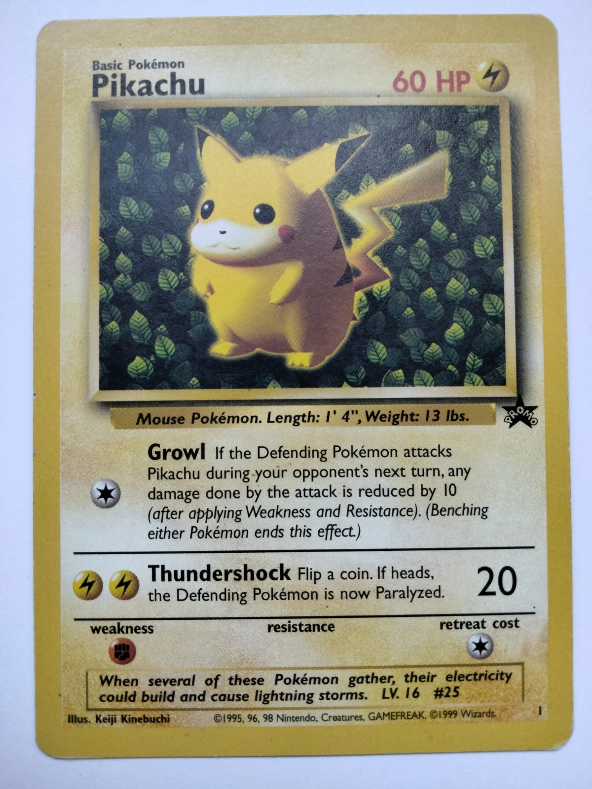 Pikachu 1 Wizards Black Star Promos WOTC Promo MP