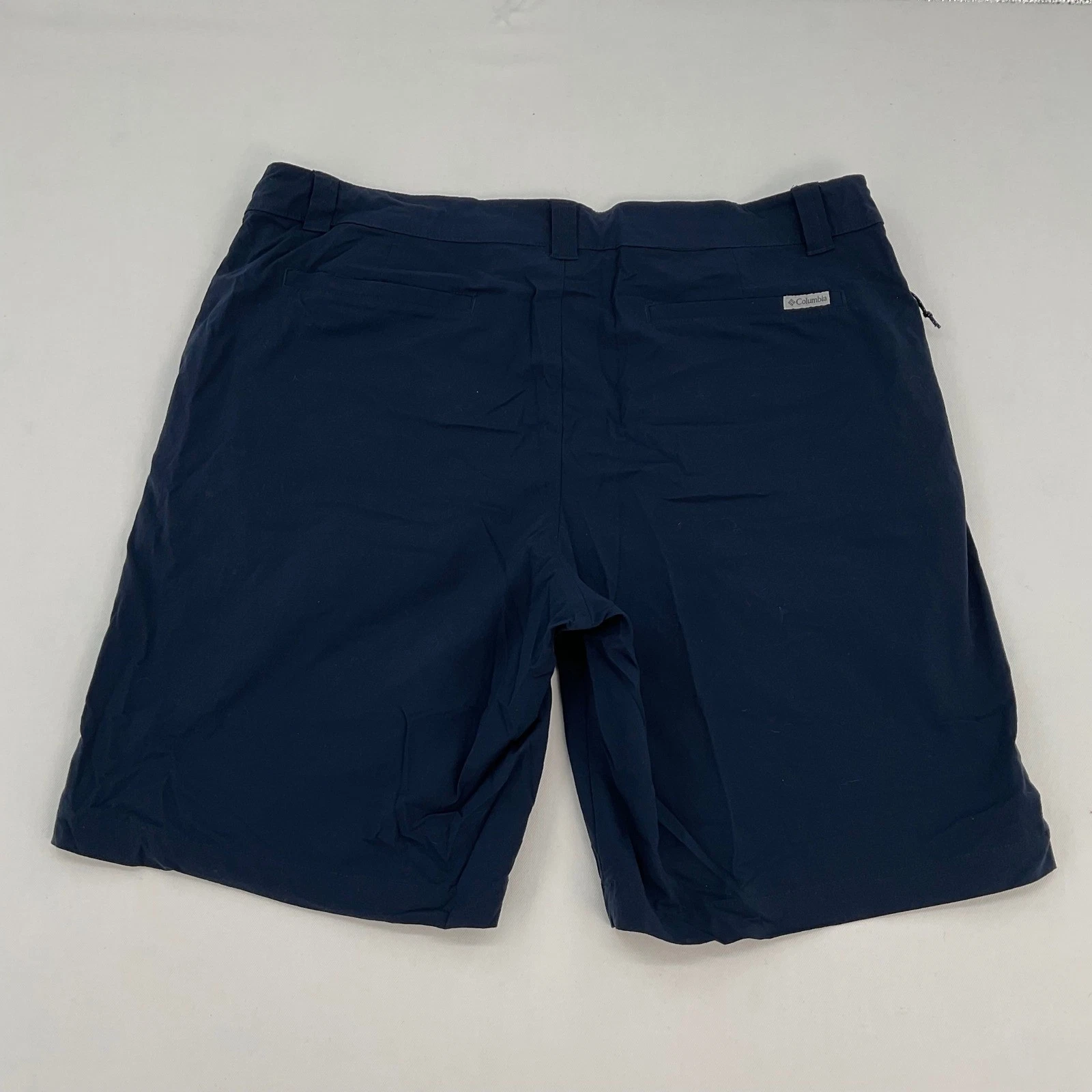 Columbia Silver Ridge Utility Shorts Mens 38 Navy Blue Hiking Outdoor