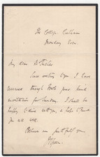 John Richard Green (1837-1883)  Signed Letter + Pic /Autograph British Historian