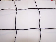 10' x 9'  BLACK SQUARE MESH NYLON SOCCER HEAVY DUTY NETTING 4"  #36 TEST 350 LB