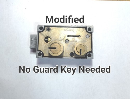 NO GUARD KEY REQUIRED to Use this Diebold 17505 497L 03-899 RH Safe Deposit Lock
