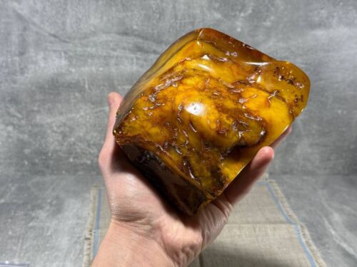 Natural amber, unprocessed, Baltic amber, large piece 895 grams. - Picture 2 of 24