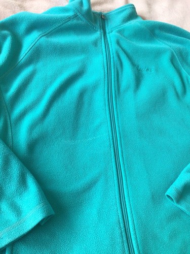 Diadora Fleece Jacket Womens Size 18 Activewear Green Teal Jade - Picture 15 of 15