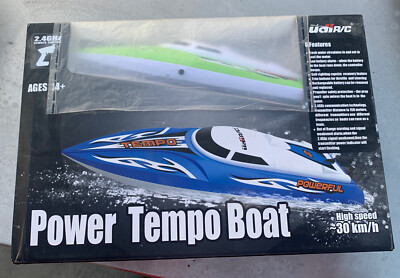 UDI UDIRC UD12002 .4Ghz POWER TEMPO High Speed R/C BOAT 14'' READY TO GO