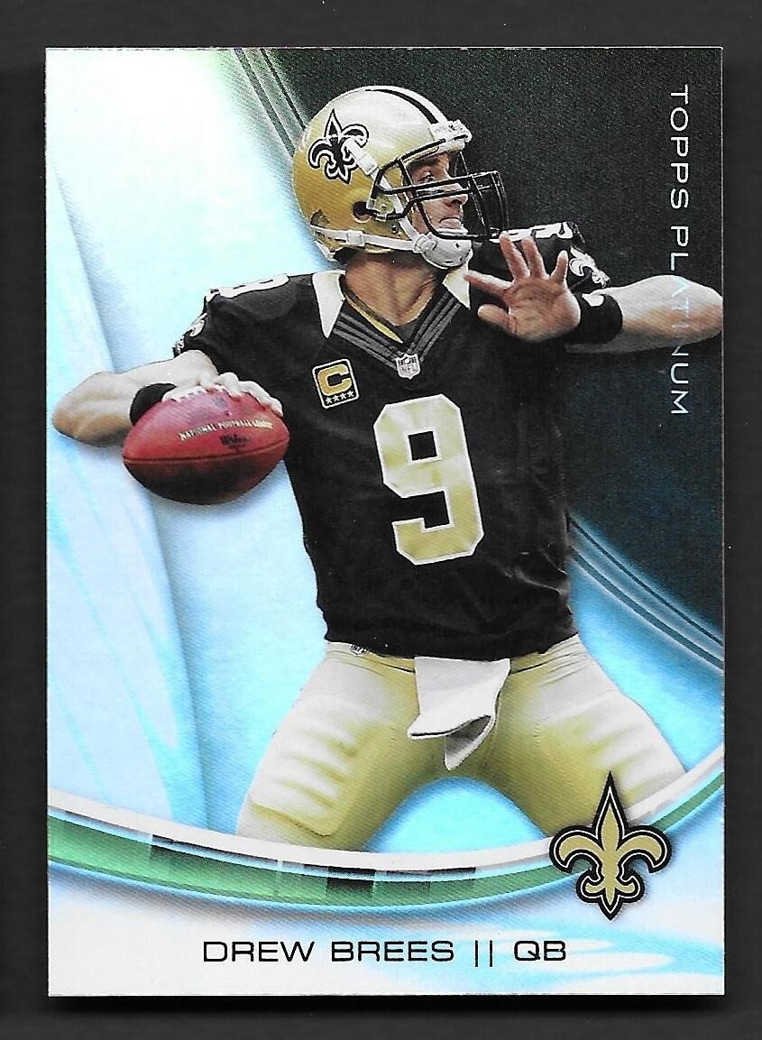 2013 Topps Platinum #42 Drew Brees New Orleans SaintsHOF HOF