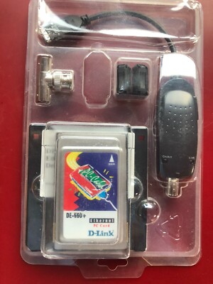 VINTAGE D-LINK DE-660+ Ethernet Card in Original Verpackung NEU PCMCIA to BNC