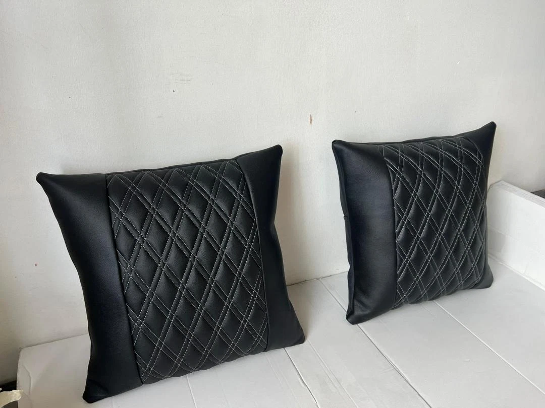 2pc Diamond Quilted Cushions Rock Roll Bed VW T4 T5 T6 Campervan Motorhome
