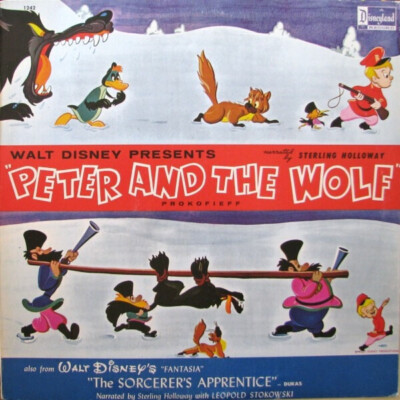 Walt Disney Peter And The Wolf / ''Fantasia'' The Sorcerers Apprentice Vinyl LP